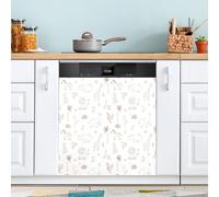 Ttgoth Brown Safari Animals Dishwasher Magnet Cover Decorative Magnetic Dish Washer Front Door Cover Panel Decal Trimmable Magnet Sticker for Kitchen Appliance Decor 23 x 26 Inch