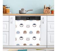 Ttgoth Cute Arctic Animals Dishwasher Magnet Cover Decorative Magnetic Dish Washer Front Door Cover Panel Decal Trimmable Magnet Sticker for Kitchen Appliance Decor 23 x 26 Inch