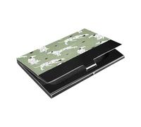 Ttgoth Cute Dalmatian Dog Business Card Holder for Men Women PU Leather & Stainless Steel Name Card Case Pocket Wallet ID Case for Travel and Work