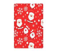 Ttgoth Cute Santa Claus Cot Sheet Boys Girls Soft & Breathable Fitted Crib Sheet for Toddler Bed Mattress & Baby Bedside Crib Mattress, 71x132 cm