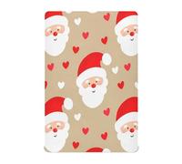 Ttgoth Cute Santa Claus Cot Sheet Boys Girls Soft & Breathable Fitted Crib Sheet for Toddler Bed Mattress & Baby Bedside Crib Mattress, 68x99 cm