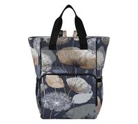 Ttgoth Dandelion Flower Diaper Bag Backpack Waterproof Baby Changing Bag with Insulated Bottle Holders Multi-Pocket Travel Nappy Backpack with Stroller Straps for Mum & Dad