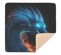 Ttgoth Dragon Baby Play Mat for Floor 127x127cm Soft Foldable Crawling Mat Waterproof Non-Slip Floor Mat Kids Playmat for Infants Babies Toddlers