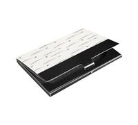 Ttgoth Herring Fish Business Card Holder for Men Women PU Leather & Stainless Steel Name Card Case Pocket Wallet ID Case for Travel and Work