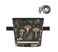 Ttgoth Leaves Mushroom Dog Treat Pouch for Training, Hands-Free Treat Bag with Magnetic Closure, Adjustable Waist Belt & Reflective Strip, Waterproof Puppy Snack Reward Bag for Pet Walking