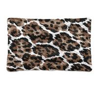 Ttgoth Leopard Print Dog Bed Mat Crate Pad Soft Washable Kennel Pad Pet Sleeping Mat with Anti-Slip Bottom for Large Medium Small Dogs, 60.9x91.4 cm