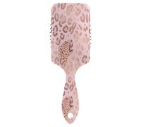 Ttgoth Leopard Print Hair Brush for Women & Men Anti Static Air Cushion Comb Paddle Detangler Hairbrush Detangling Brush for Curly, Straight, Wet or Dry Hair