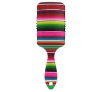 Ttgoth Mexican Serape Blanket Stripes Hair Brush for Women & Men Anti Static Air Cushion Comb Paddle Detangler Hairbrush Detangling Brush for Curly, Straight, Wet or Dry Hair