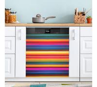Ttgoth Mexican Stripes Dishwasher Magnet Cover Decorative Magnetic Dish Washer Front Door Cover Panel Decal Trimmable Magnet Sticker for Kitchen Appliance Decor 23 x 26 Inch