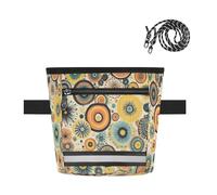 Ttgoth Mushroom Dog Treat Pouch for Training, Hands-Free Treat Bag with Magnetic Closure, Adjustable Waist Belt & Reflective Strip, Waterproof Puppy Snack Reward Bag for Pet Walking