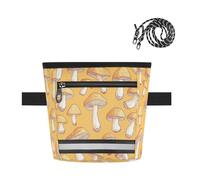 Ttgoth Mushroom Dog Treat Pouch for Training, Hands-Free Treat Bag with Magnetic Closure, Adjustable Waist Belt & Reflective Strip, Waterproof Puppy Snack Reward Bag for Pet Walking