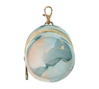 Ttgoth Pacifier Holder for Diaper Bag & Stroller Abstract Marble Background Portable Pacifier Case with Clip & Zipper Travel Binky Holder Pouch Baby Essentials for Boys & Girls