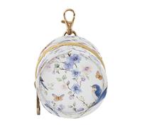 Ttgoth Pacifier Holder for Diaper Bag & Stroller Bird Flowers Portable Pacifier Case with Clip & Zipper Travel Binky Holder Pouch Baby Essentials for Boys & Girls