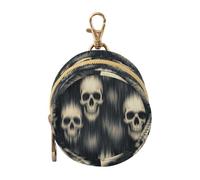 Ttgoth Pacifier Holder for Diaper Bag & Stroller Blur Smear Skulls Portable Pacifier Case with Clip & Zipper Travel Binky Holder Pouch Baby Essentials for Boys & Girls