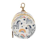 Ttgoth Pacifier Holder for Diaper Bag & Stroller Cute Zebra Portable Pacifier Case with Clip & Zipper Travel Binky Holder Pouch Baby Essentials for Boys & Girls