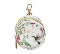 Ttgoth Pacifier Holder for Diaper Bag & Stroller Hummingbirds and Flowers Portable Pacifier Case with Clip & Zipper Travel Binky Holder Pouch Baby Essentials for Boys & Girls