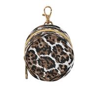 Ttgoth Pacifier Holder for Diaper Bag & Stroller Leopard Print Portable Pacifier Case with Clip & Zipper Travel Binky Holder Pouch Baby Essentials for Boys & Girls