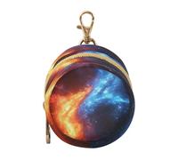 Ttgoth Pacifier Holder for Diaper Bag & Stroller Red and Blue Fire Portable Pacifier Case with Clip & Zipper Travel Binky Holder Pouch Baby Essentials for Boys & Girls