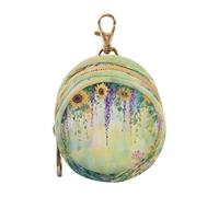 Ttgoth Pacifier Holder for Diaper Bag & Stroller Sunflowers and Wildflowers Portable Pacifier Case with Clip & Zipper Travel Binky Holder Pouch Baby Essentials for Boys & Girls