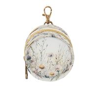 Ttgoth Pacifier Holder for Diaper Bag & Stroller Watercolor Wildflowers Portable Pacifier Case with Clip & Zipper Travel Binky Holder Pouch Baby Essentials for Boys & Girls