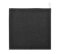 Ttgoth Solid Black Baby Muslin Washcloths, 3 Pack 4-Layer Cotton Face Towels with Hanging Loop, Soft Absorbent Wash Cloths for Newborns, 30 x 30 cm