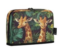 Ttgoth Standing Pencil Case Giraffe Large Capacity Pencil Pouch Foldable Pen Bag Portable Stationery Storage Organiser for Desk School Office Supplies, 21 x 5 x 15 cm