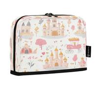 Ttgoth Standing Pencil Case Princess Castle Large Capacity Pencil Pouch Foldable Pen Bag Portable Stationery Storage Organiser for Desk School Office Supplies, 21 x 5 x 15 cm