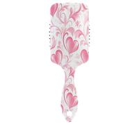 Ttgoth Valentine's Day Hearts Hair Brush for Women & Men Anti Static Air Cushion Comb Paddle Detangler Hairbrush Detangling Brush for Curly, Straight, Wet or Dry Hair