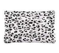 Ttgoth White Leopard Print Dog Bed Mat Crate Pad Soft Washable Kennel Pad Pet Sleeping Mat with Anti-Slip Bottom for Large Medium Small Dogs, 45.7x60.9 cm