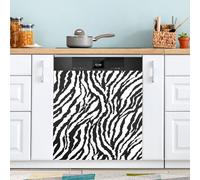 Ttgoth Zebra Print Dishwasher Magnet Cover Decorative Magnetic Dish Washer Front Door Cover Panel Decal Trimmable Magnet Sticker for Kitchen Appliance Decor 23 x 26 Inch