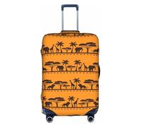 TTIGLHOH African Animals Printing Travel Ready Scratch Protection Excludes Suitcase Cover Prevents Luggage Mix Up