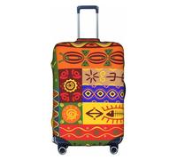 TTIGLHOH African National Patterns Printing Travel Ready Scratch Protection Excludes Suitcase Cover Prevents Luggage Mix Up