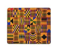 TTIGLHOH African Weaving Thick Desk Pad Mouse Mat With Lock Stitch Edge, Stable Non-Slip Surface For Computer Use