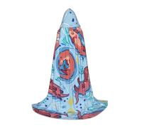 TTIGLHOH Animal Cute Brown Otters Long Cape Outfit For Teenagers Cosplay Gear Masquerade Vampire Witch Halloween Party Costume