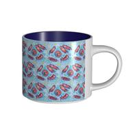 TTIGLHOH Animal Cute Brown Otters Printing Drinking Cups Large-Capacity Ceramic Mugs Suitable for Cafes Sturdy Build Non-Slip Bottom