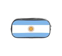 TTIGLHOH Argentine Flag Printed Transparent Pen Case, Waterproof Cosmetic Organizer, Portable Carryall for Art Tools