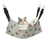 TTIGLHOH Atomic Stars Retro Pattern Pet Hammock Cats Ferret Hammock Soft Bed Suitable For Pet Guinea Pig Hamster Kitten