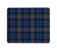 TTIGLHOH Blue And Green Scottish Tartan Thick Desk Pad Mouse Mat With Lock Stitch Edge, Stable Non-Slip Surface For Computer Use