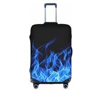 TTIGLHOH Blue Flame Printing Travel Ready Scratch Protection Excludes Suitcase Cover Prevents Luggage Mix Up