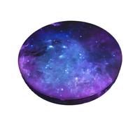 TTIGLHOH Blue galaxy Printed Round Chair Pad, Soft Breathable Seat Cover With Secure Elastic Edge For Stability