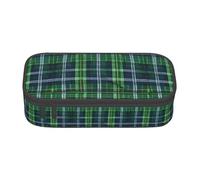 TTIGLHOH Blue Scottish Tartan Large Capacity Pencil Case,Stylish Pen Bags Pencils Pouch Organizer for Office College School