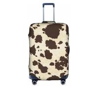 TTIGLHOH Brown Cow Spots Printing Travel Ready Scratch Protection Excludes Suitcase Cover Prevents Luggage Mix Up