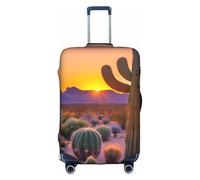 TTIGLHOH Cactus Desert Sunsets Printing Travel Ready Scratch Protection Excludes Suitcase Cover Prevents Luggage Mix Up