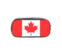 TTIGLHOH Canadian Flag Printed Transparent Pen Case, Waterproof Cosmetic Organizer, Portable Carryall for Art Tools