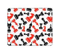 TTIGLHOH Chess Pattern Thick Desk Pad Mouse Mat With Lock Stitch Edge, Stable Non-Slip Surface For Computer Use