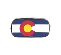 TTIGLHOH Colorado State Flag Printed Transparent Pen Case, Waterproof Cosmetic Organizer, Portable Carryall for Art Tools