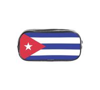 TTIGLHOH Cuban Flag Printed Transparent Pen Case, Waterproof Cosmetic Organizer, Portable Carryall for Art Tools