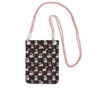 TTIGLHOH Cute Pug Printing Travel Small Crossbody Bag Phone Purses With Shoulder Strap For Passport Smartphone Wallet