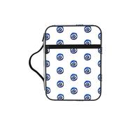 TTIGLHOH Evil Eyes Printed Bible Storage Bag, Water Resistant Oxford Cloth Carrier, Church Study Organizer Case