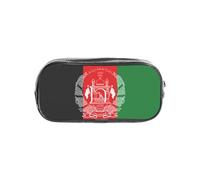 TTIGLHOH Flag of Afghanistan Printed Transparent Pen Case, Waterproof Cosmetic Organizer, Portable Carryall for Art Tools